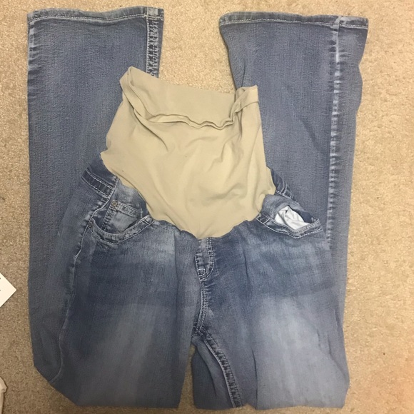 Indigo Blue Pants - Maternity bootcut jeans